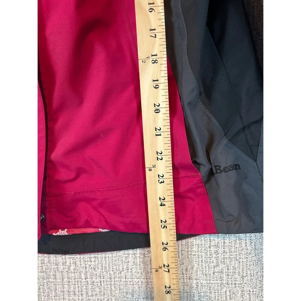 VTG LL Bean Womens‎ Small Magenta Hooded Ski Jacket Nylon Shell Gorpcore Snow